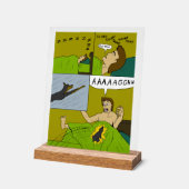 Ein schmerzhafter weck acrylschild (Winkel)