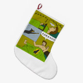 Ein schmerzhafter weck großer weihnachtsstrumpf (Vorderansicht (hängend))