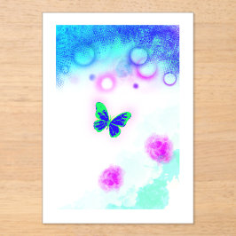 Ein Schmetterling  Acryleinladungen