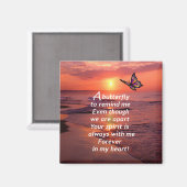 Ein Schmetterling, der mich daran erinnert Magnet (Vorderseite/Rückseite)