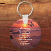 Ein Schmetterling, der mich daran erinnert Schlüsselanhänger (Vorderseite)