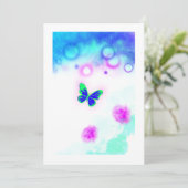 Ein Schmetterling  Einladung (Stehend Vorderseite)