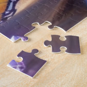 Ein Schmetterling mit transparentem Kristall Puzzle (Seite)