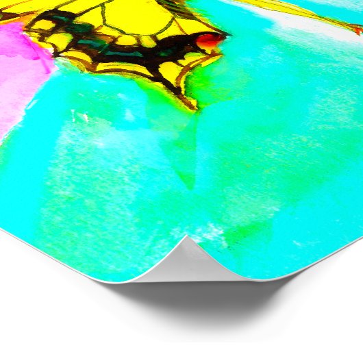 Ein Schmetterling Poster (Ecke)