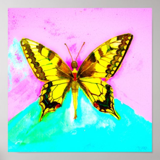 Ein Schmetterling Poster (Vorne)