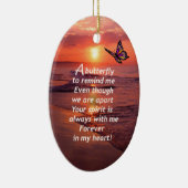Ein Schmetterling, zum ich zu erinnern Keramik Ornament (Rechts)