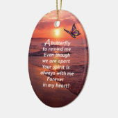 Ein Schmetterling, zum ich zu erinnern Keramik Ornament (Links)