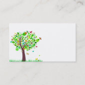 Ein Schmetterlings-Baum Visitenkarte (Rückseite)
