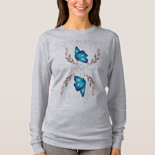 Ein Schmetterlingshuddie. T-Shirt (Vorderseite)