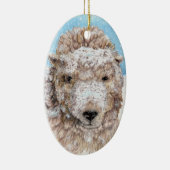 Ein Schnee im Schnee Keramik Ornament (Rechts)