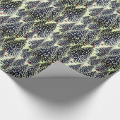 Ein schneebedeckter Wald mit Weihnachtsbäumen Geschenkpapier (Ecke)