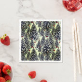Ein schneebedeckter Wald mit Weihnachtsbäumen Serviette (Beispiel)