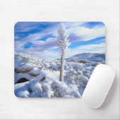 Ein schneebedeckter Yucca Mousepad (Mit Mouse)