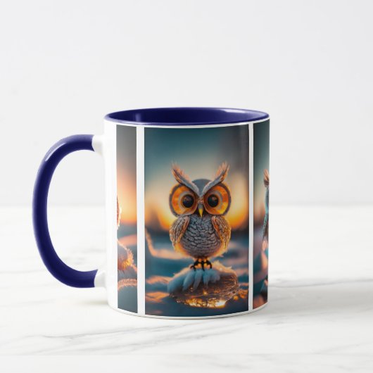 Ein schneegeküsstes Weihnachten mit Owls Tasse (Links)
