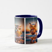 Ein schneegeküsstes Weihnachten mit Owls Tasse (VorderseiteRechts)