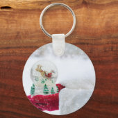 Ein Schneeglobe Schlüsselanhänger (Vorderseite)