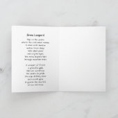 Ein Schneeleoparden-Gedicht Karte (Innenseite)