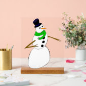 ein Schneemann Acrylschild (Hochzeit)