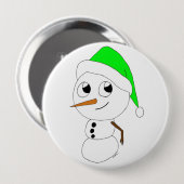 ein Schneemann Button (Vorne & Hinten)