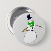 ein Schneemann Button (Vorne & Hinten)
