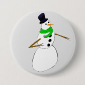 ein Schneemann Button (Vorderseite)