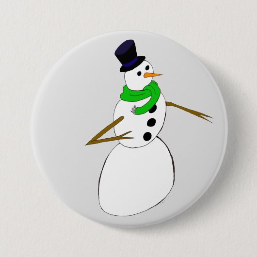 ein Schneemann Button (Vorderseite)