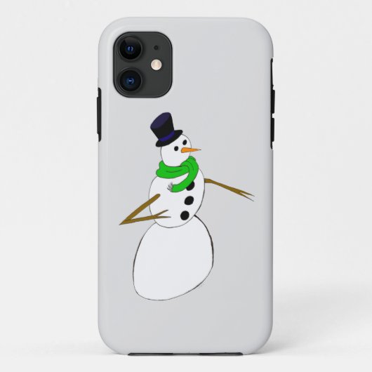 ein Schneemann Case-Mate iPhone Hülle (Rückseite)