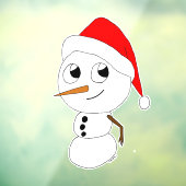 ein Schneemann Fensteraufkleber (Blatt 3)
