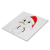 ein Schneemann Fliese (Seite)