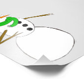 ein Schneemann Fotodruck (Ecke)
