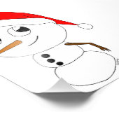 ein Schneemann Fotodruck (Ecke)