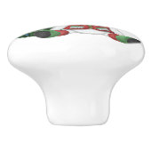 Ein Schneemann für Weihnachten Keramikknauf (Seitenansicht)