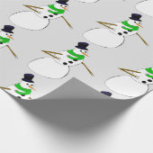 ein Schneemann Geschenkpapier (Ecke)