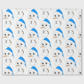 ein Schneemann Geschenkpapier (Flach)