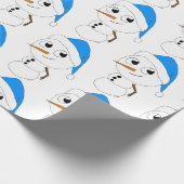 ein Schneemann Geschenkpapier (Ecke)