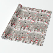 Ein Schneemann im Schneewald Geschenkpapier (Ungerollt)
