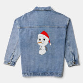 ein Schneemann Jeansjacke (Rückseite)