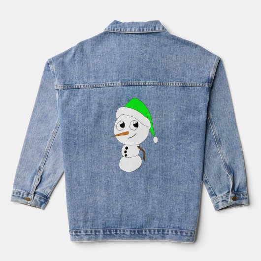 ein Schneemann Jeansjacke (Rückseite)