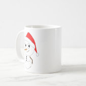 ein Schneemann Kaffeetasse (Vorderseite Links)