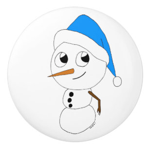 ein Schneemann Keramikknauf