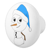 ein Schneemann Keramikknauf (Rechts)