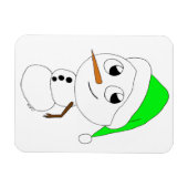 ein Schneemann Magnet (Horizontal)