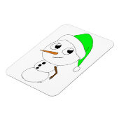 ein Schneemann Magnet (Linke Seite)