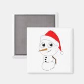 ein Schneemann Magnet (Vorderseite/Rückseite)