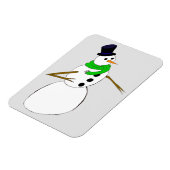 ein Schneemann Magnet (Linke Seite)