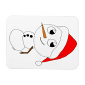 ein Schneemann Magnet (Horizontal)