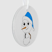 ein Schneemann Ornament (Vorderseite)