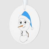 ein Schneemann Ornament (Vorderseite)