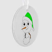 ein Schneemann Ornament (Vorderseite)