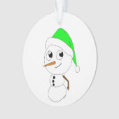 ein Schneemann Ornament (Vorderseite)